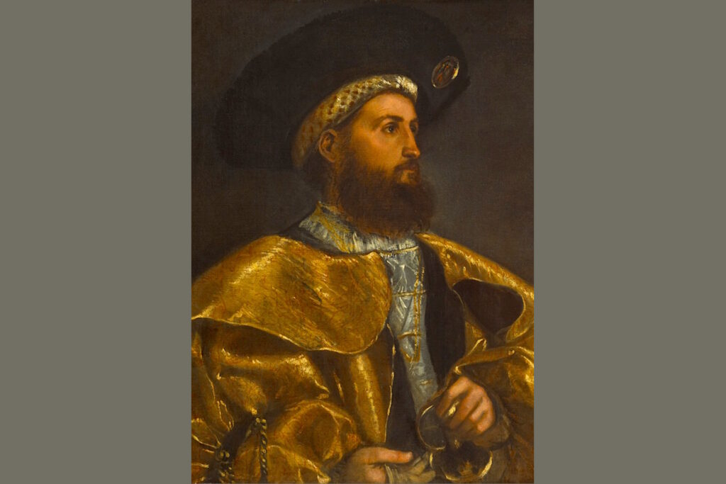 Ritratto di Gentiuomo, 1520-25 ca., Romanino, Allentown Art Museum